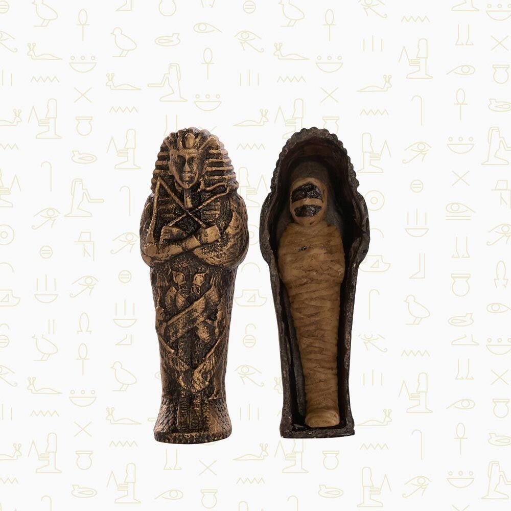 Rare Antique Ancient Golden Egyptian Mummy Coffin Authenticity Certificate0