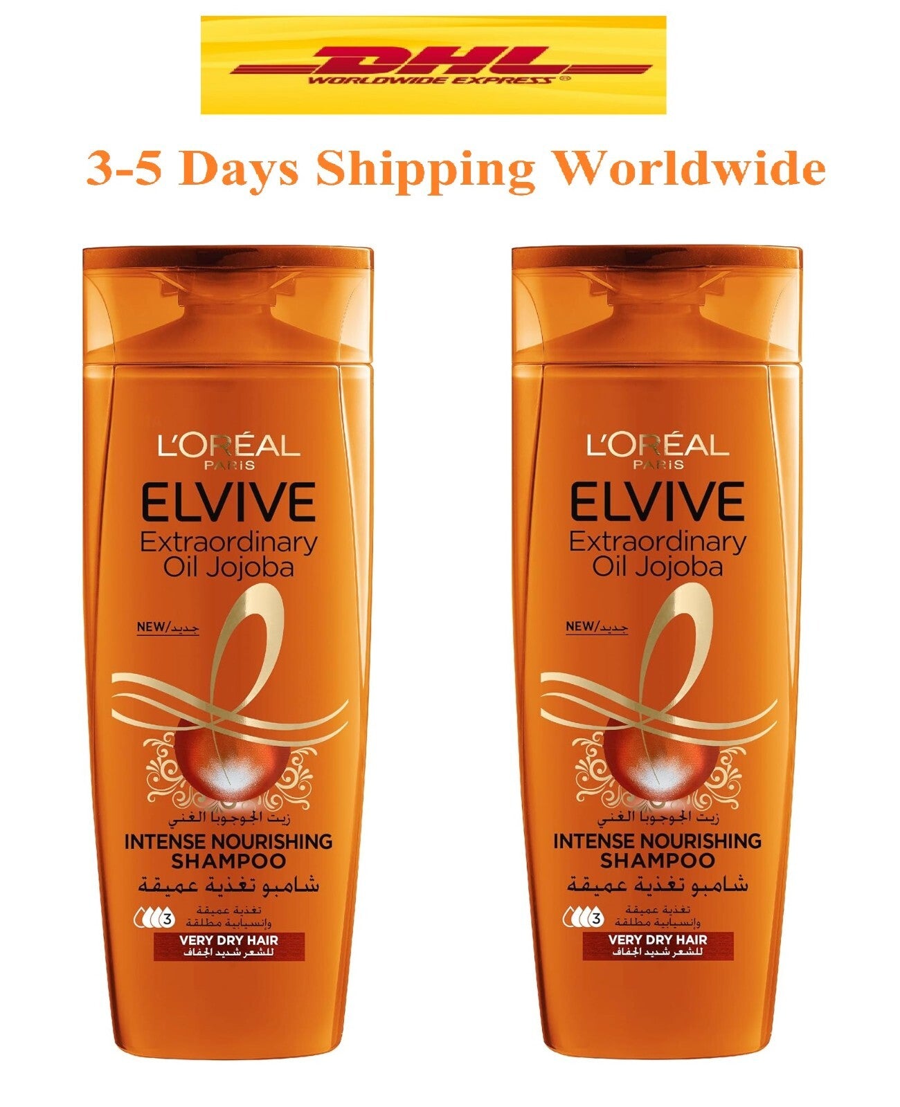 2 L'Oréal Paris Elvive Extraordinary Oil Jojoba Shampoo For Very Dry Hair 400 ml0