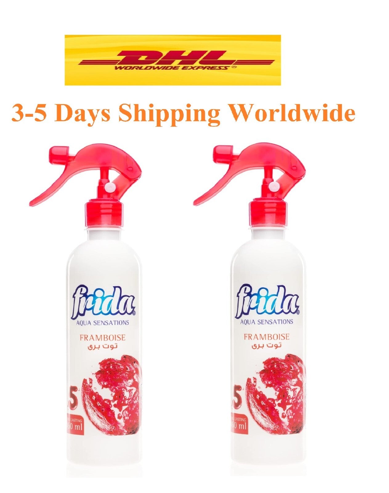 2 Frida Spray Air Freshener Long Lasting Cranberry Scent Aqua Sensation 460ml0