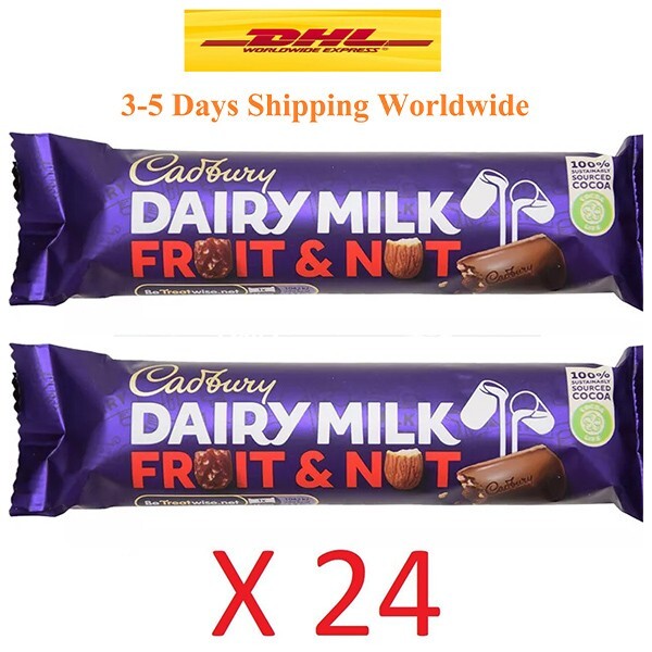 24 Piece Cadbury Dairy Milk Chocolate with Nut Fruit and 35 gm/1.23 oz Candy bar0