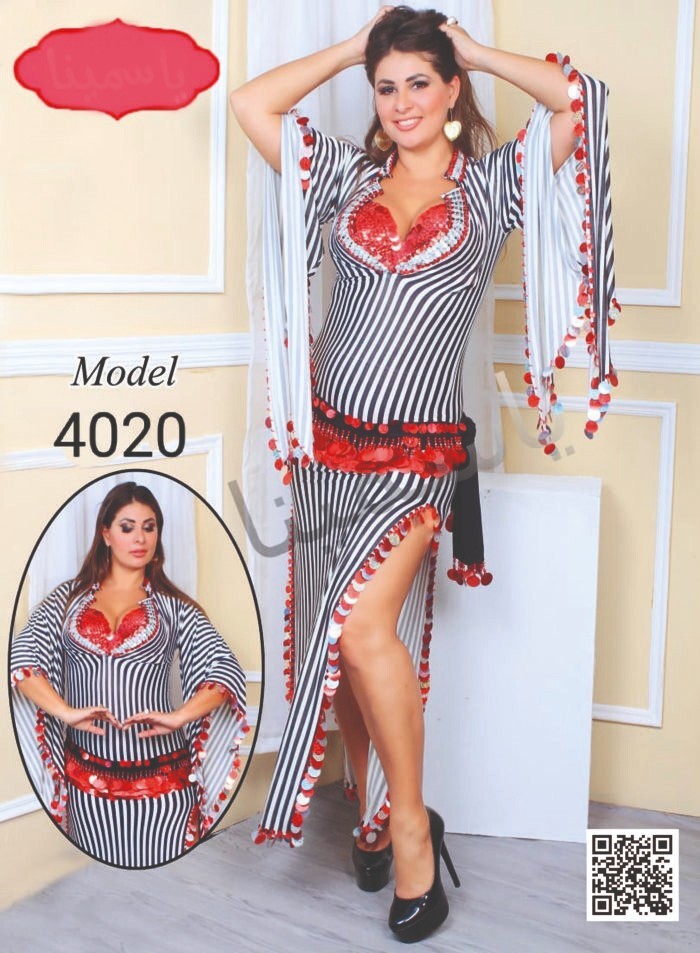 3 Pcs Dancing Set Dress Embroidered Bra & Dancing Scarf جلابية نانسي وبرا وحزام0