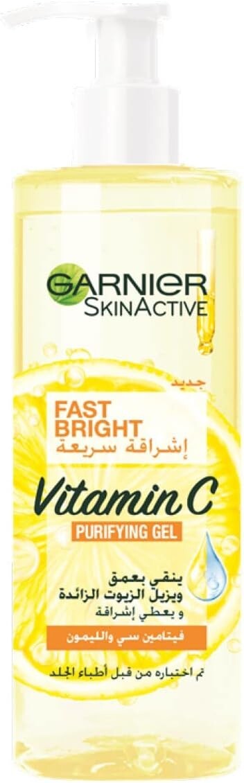 2X Garnier Skinactive Fast Bright Vitamin C Purifying Gel Wash 400ml Skin Care1