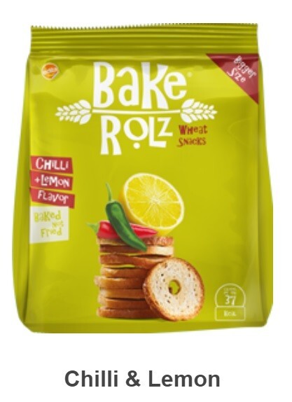 9 Pack Bake Rolz  40g BREAD CHIPS SNACKS CRISPY Healthy Backed 100% wheat4