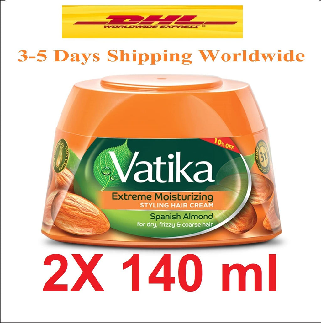 3 Vatika Extreme Moisturizing Styling Hair Cream Spanish Almond Dry Fizzy Hair1
