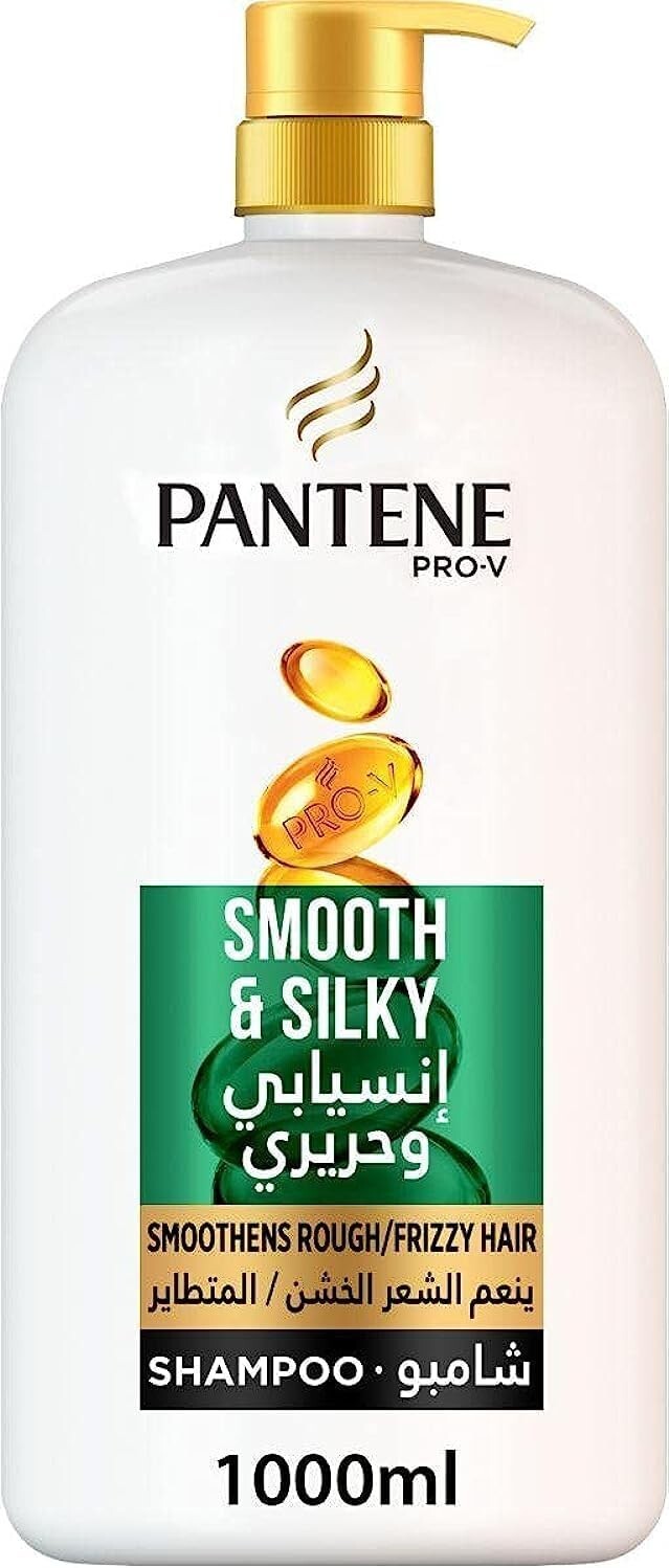 Pantene Pro V Smooth & Silky Hair Shampoo Smoothens Rough & Frizzy Hair 1000 ml1