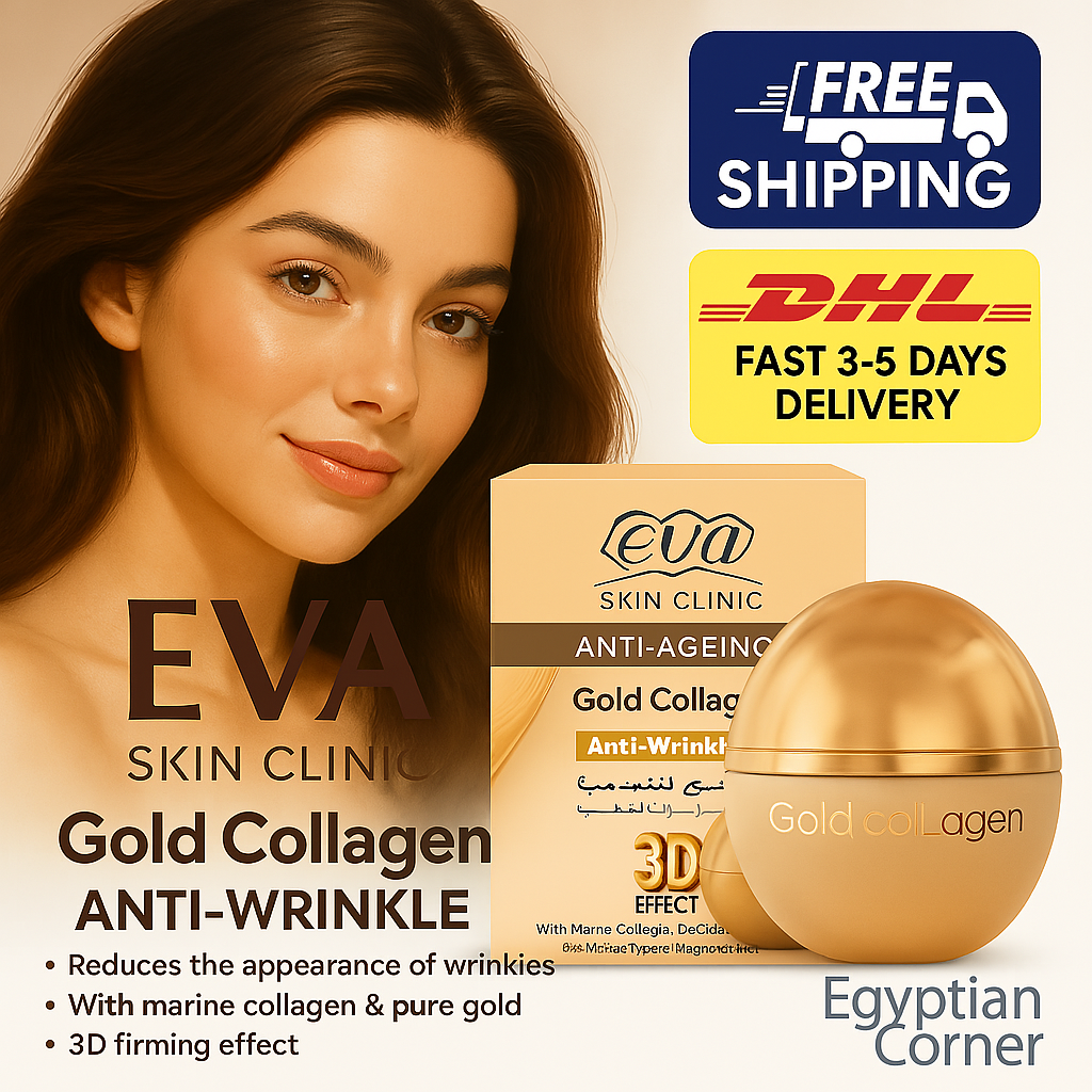 Eva Skin Clinic Anti Aging Gold Collagen Cream Anti Wrinkle 3D Effect 2 Box 50ml1