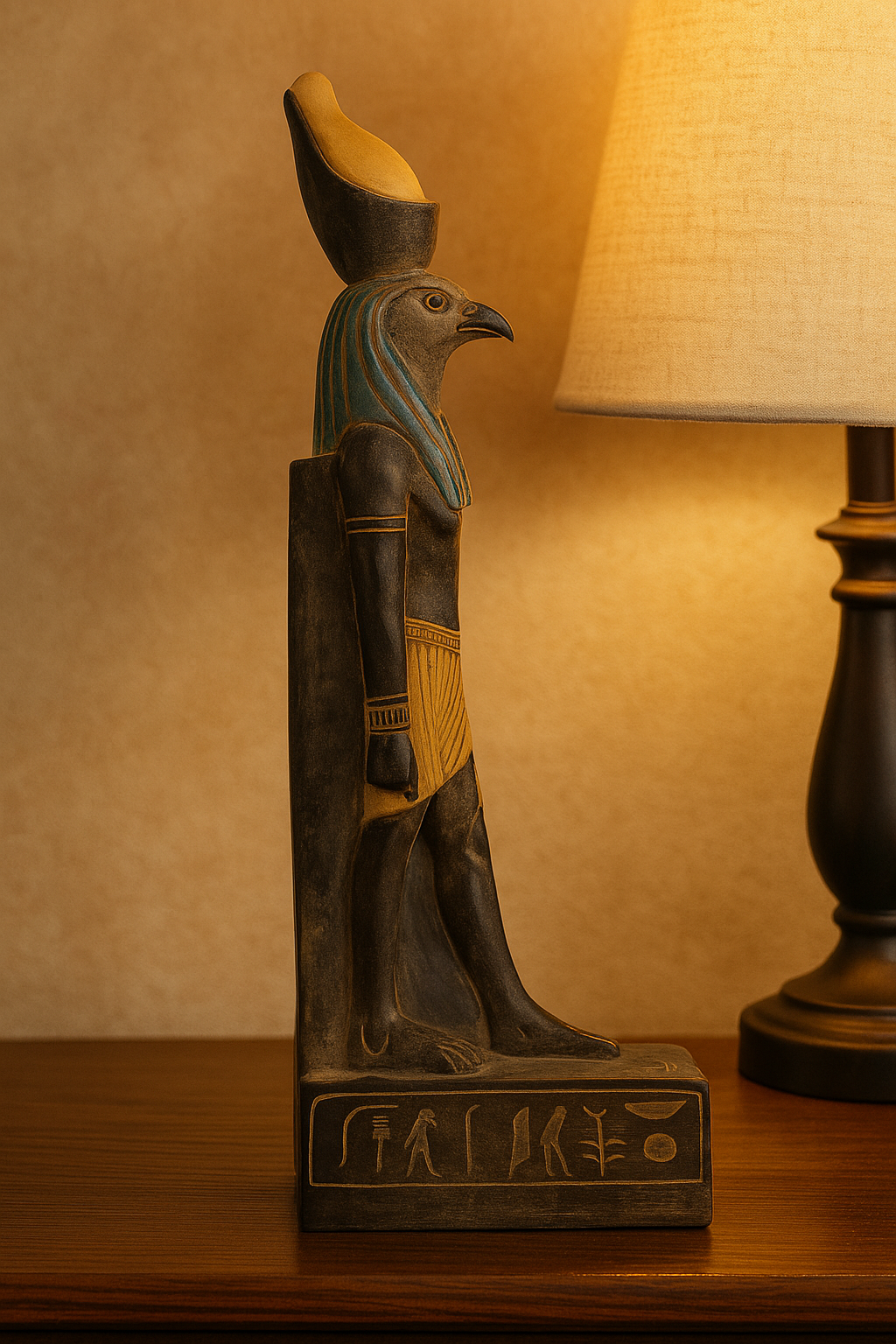 Ancient Egyptian King Horus Pharaonic Statue Handmade Stone Antique Meduim Size1