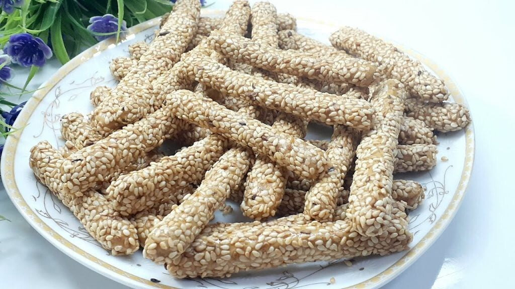36 Pcs Molasses Candy Solid Sticks Covered With Sesame Egyptian Sweets عسلية2