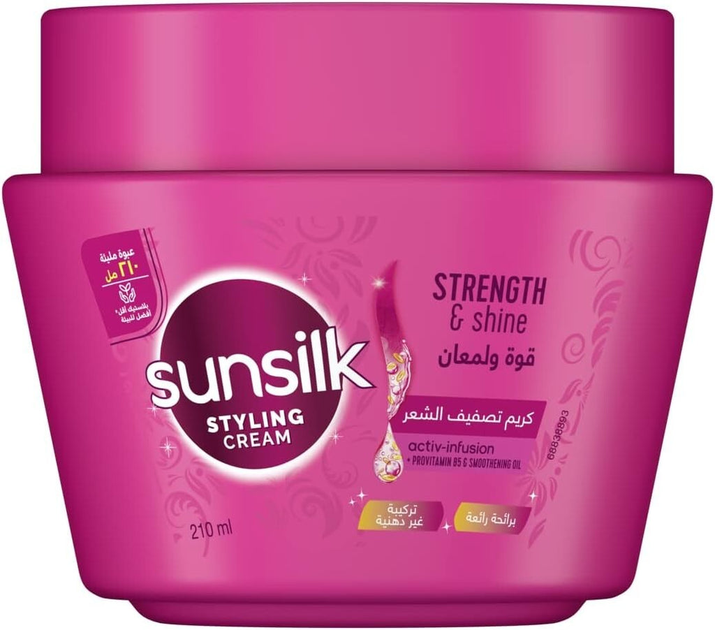 2X Sunsilk Styling Cream Strength &Shine Hair Non Oily Formula 210 ml Each1