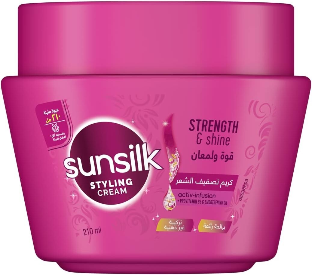 2X Sunsilk Styling Cream Strength &Shine Hair Non Oily Formula 210 ml Each1