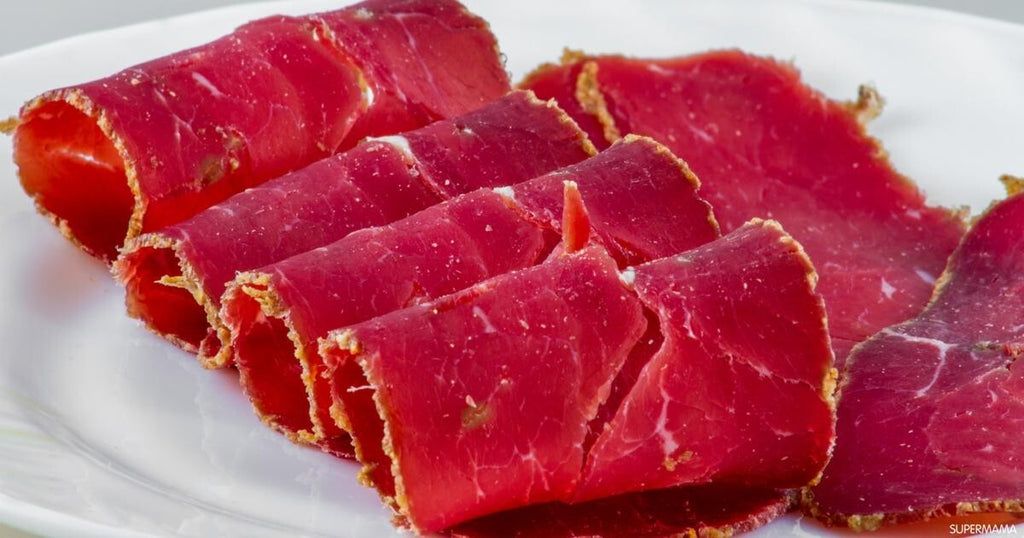 Egyptian Basturam Salted Dried Meat Vacuum Basterma Pastirma 1200g بسطرمة فاكيوم1