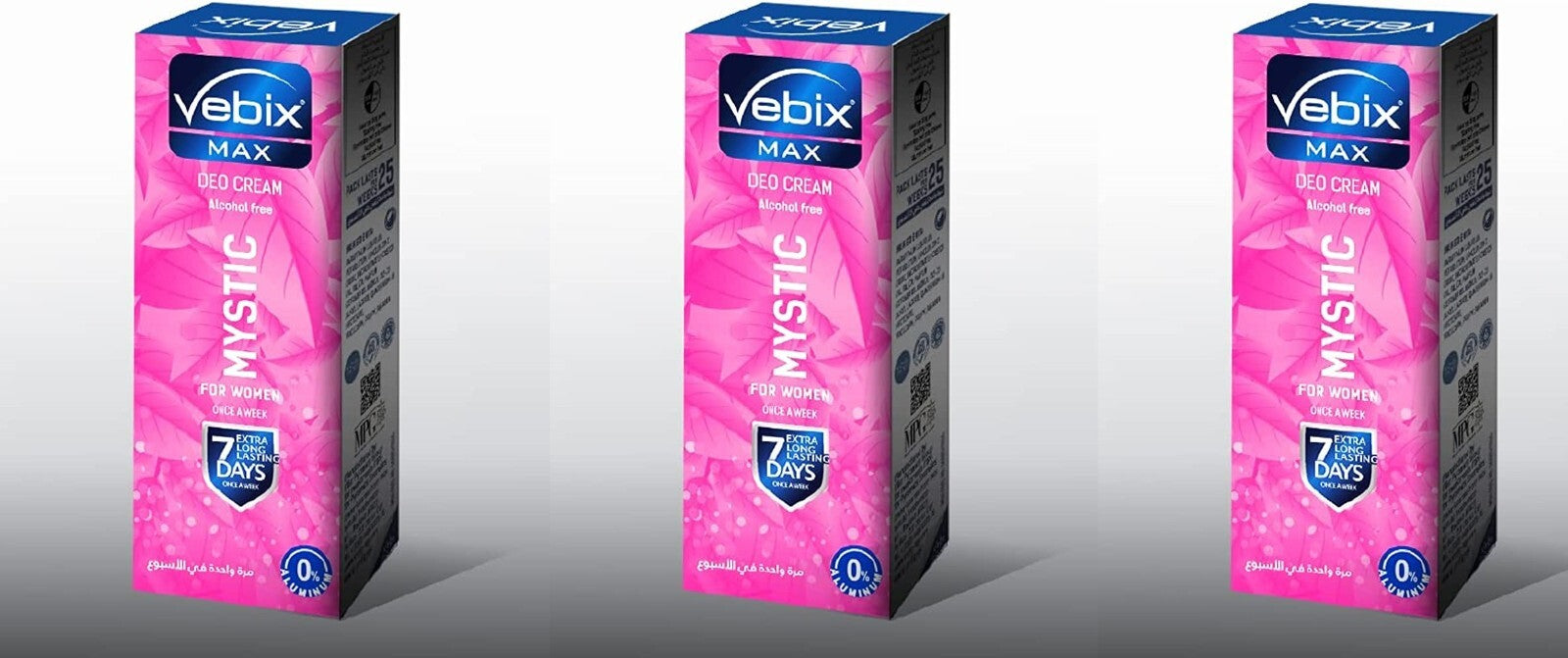 3 Vebix Deo Cream Deodrant For Women Long Lasting 7 Days Protection Alcohol Free0