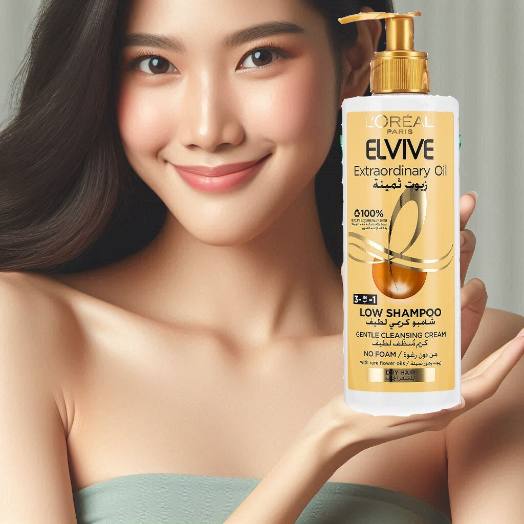 L'Oréal Paris Elvive Extraordinary Oil Low Shampoo No Foam For Dry Hair 400 ml3