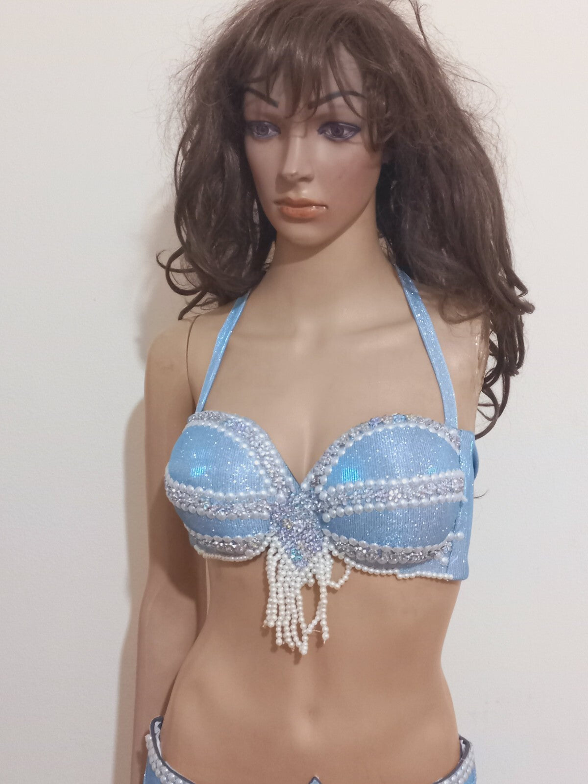 Professional Handmade Egyptian Bellydance Dress Embroidered Dancing Bra& Skirt  13