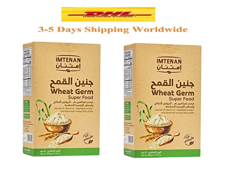Imtenan 100% Organic Wheat Germ Vegan Food Vitamin E Omega healthy 1 Kg 2.2Ib0