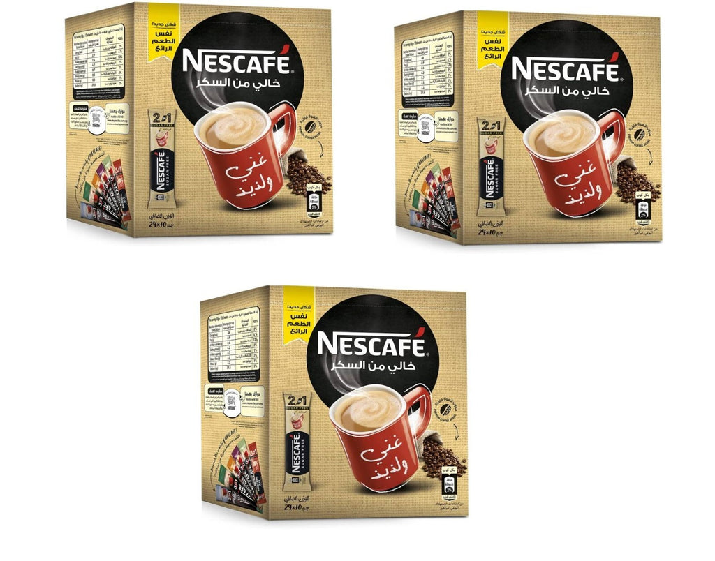3X NESCAFE Original Mix Instant Coffee 72 Sticks X 18g Sugar Free Fast Shipping0