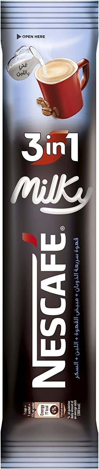 Nescafe 3 In 1 Milky Instant Coffee Mix 24 Sticks x 20 g 2 Packs Fast Shipping1