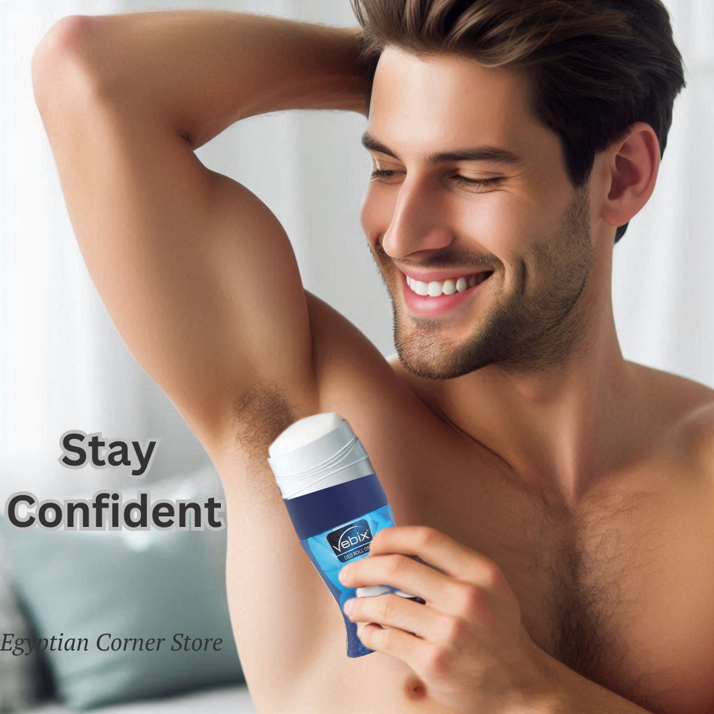 3X Vebix Deodorant Roll for Men 48H Odor Protection Alcohol Free Antiperspirant3