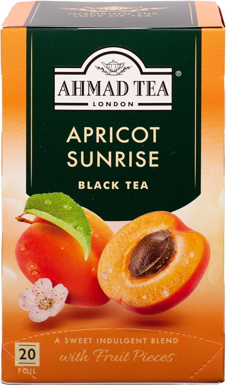 Ahmad Tea London Apricot Sunrise Fruit Black Tea 160 Foil3