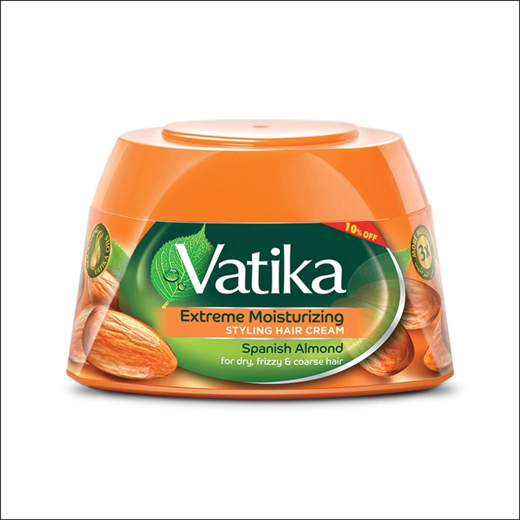 3 Vatika Extreme Moisturizing Styling Hair Cream Spanish Almond Dry Fizzy Hair2