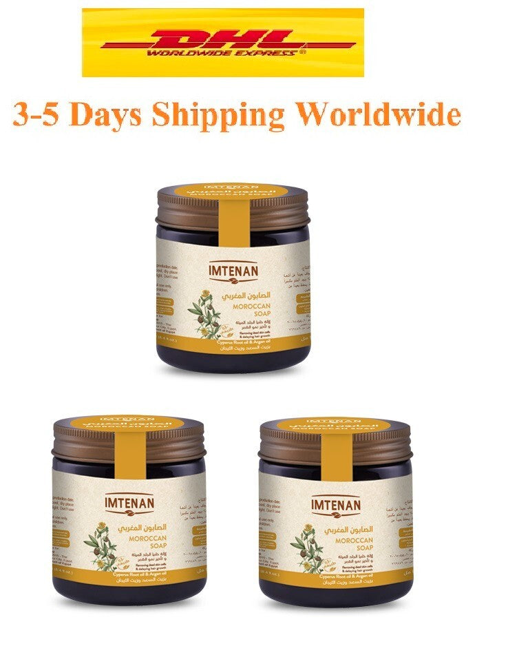 Imtenan Moroccan Argan Oil Soap Exfoliating Skin &Delay Body Hair Growth 750 ml0
