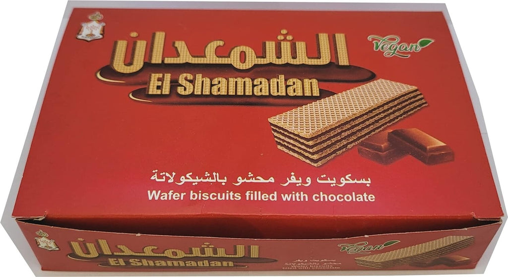 El Shamadan Egyptian Wafer Biscuits With Chocolate 24 Piece شوكولاتة الشمعدان1