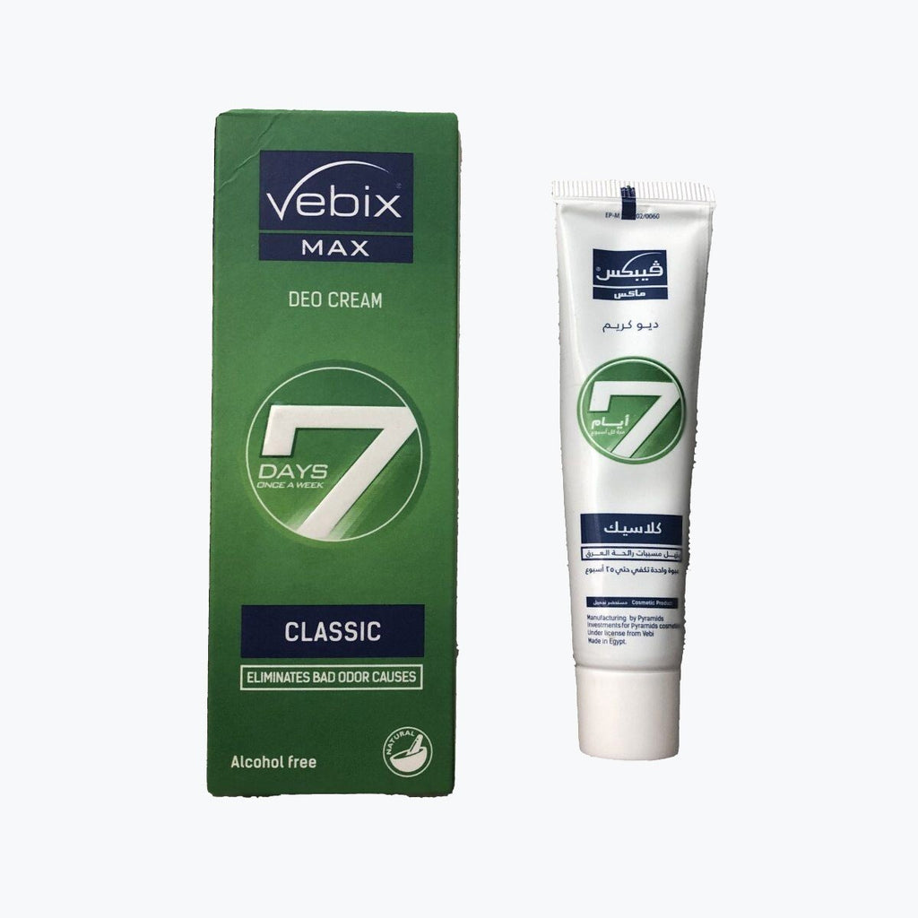 3X Vebix Deodorant Cream 7 Days Long Lasting Antiperspirant Aluminum Free Unisex9