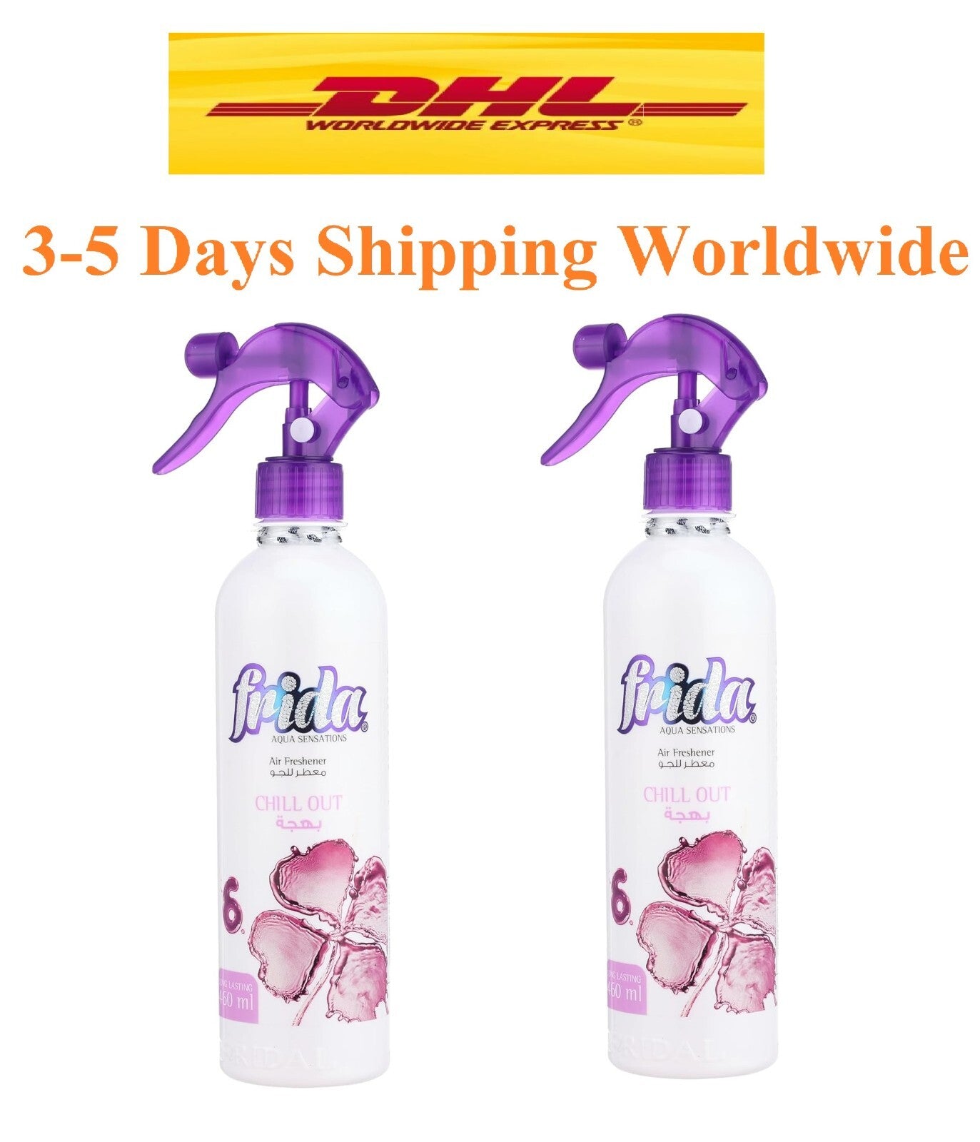 2 Frida Spray Air Freshener Long Lasting Rose Fragrance Refresh Aqua Feel 460 ml0