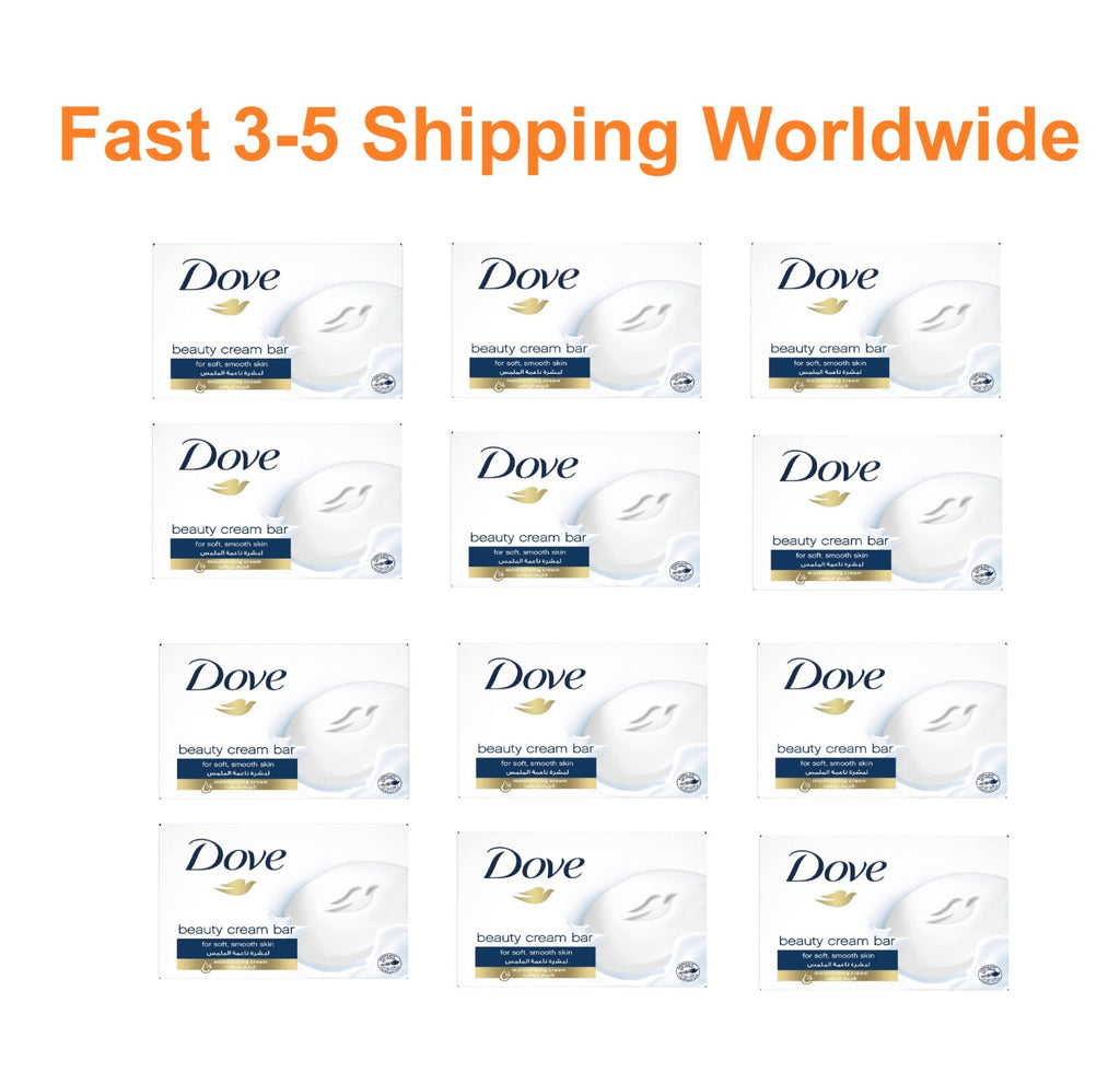 Dove Beauty Cream Bar Soap With ¼ Moisturizing Cream For Smooth Skin 12 X 90 g0