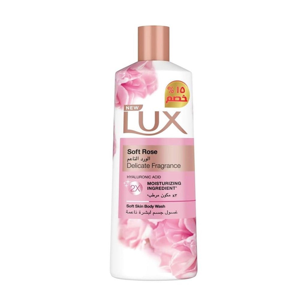 LUX Delicate FRAGRANCE Soft Rose BATH BODY WASH SHOWER GEL 3x PACK 500ml1