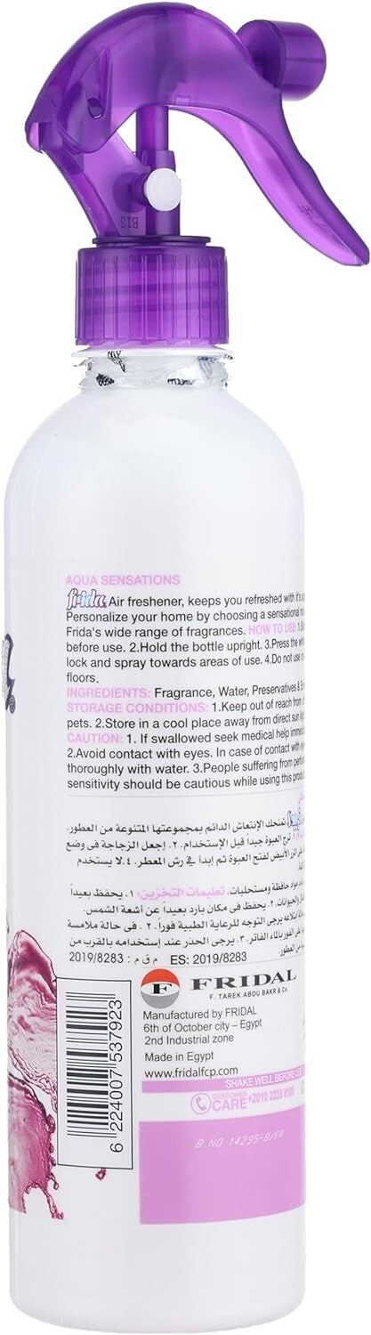 2 Frida Spray Air Freshener Long Lasting Rose Fragrance Refresh Aqua Feel 460 ml2