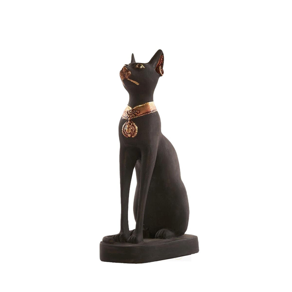 Black Bastet Cat Ancient Egyptian Goddess Statue Museum Replica With Certificate6