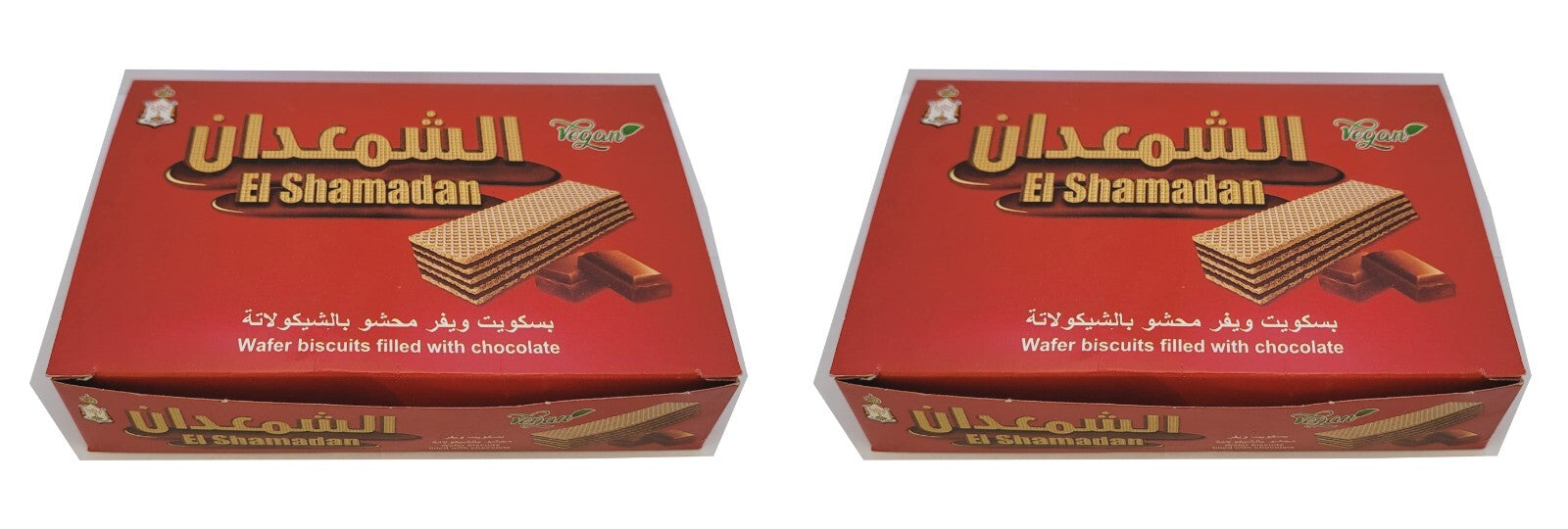 El Shamadan Egyptian Wafer Biscuits With Chocolate 24 Piece شوكولاتة الشمعدان0