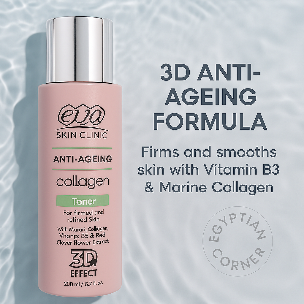 2 Eva Skin Clinic Anti Aging Collagen Toner 3D Effect With Vit B For Firm Skin0