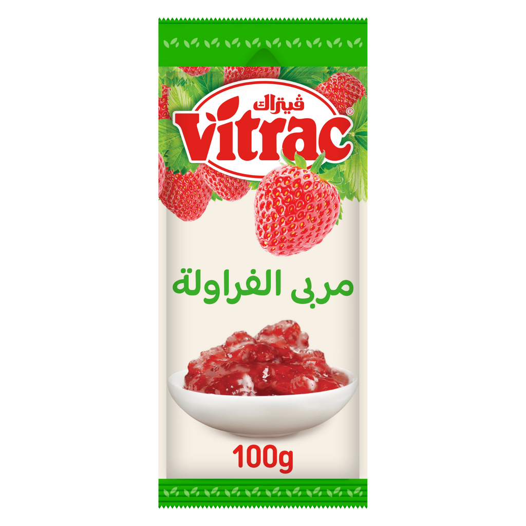 Vitrac Egyptian Strawberry Jam 12 Sachets 100 g Each 1.2 Kg Total Fast Shipping1