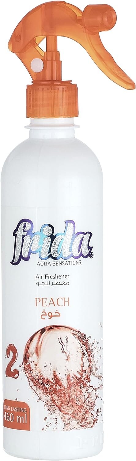 2 Frida Spray Air Freshener Long Lasting Peach Fragrance Aqua Sensation 460 ml1