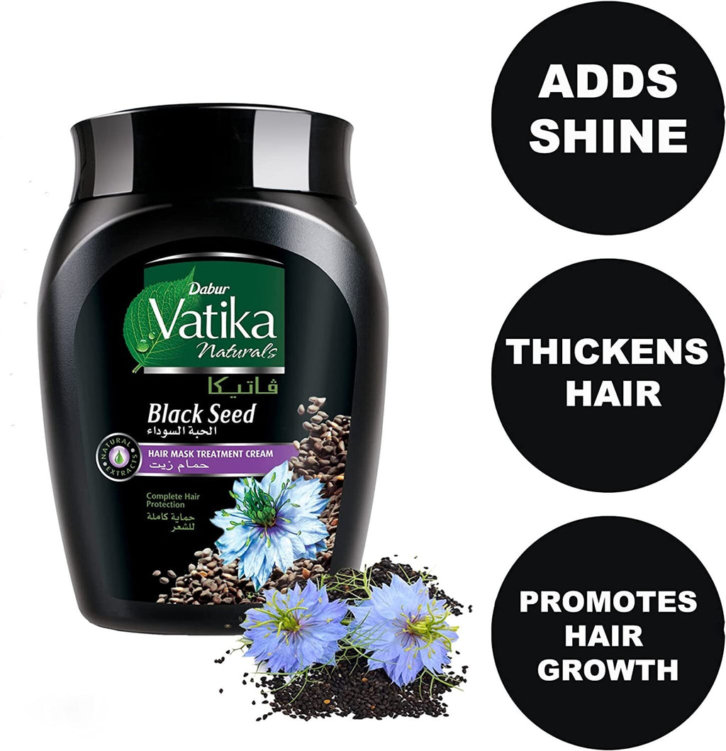 Dabur Vatika Black Seed Hair Mask 2 Box 1KgTreatment Cream 4.4 Ibs Fast Shipping2