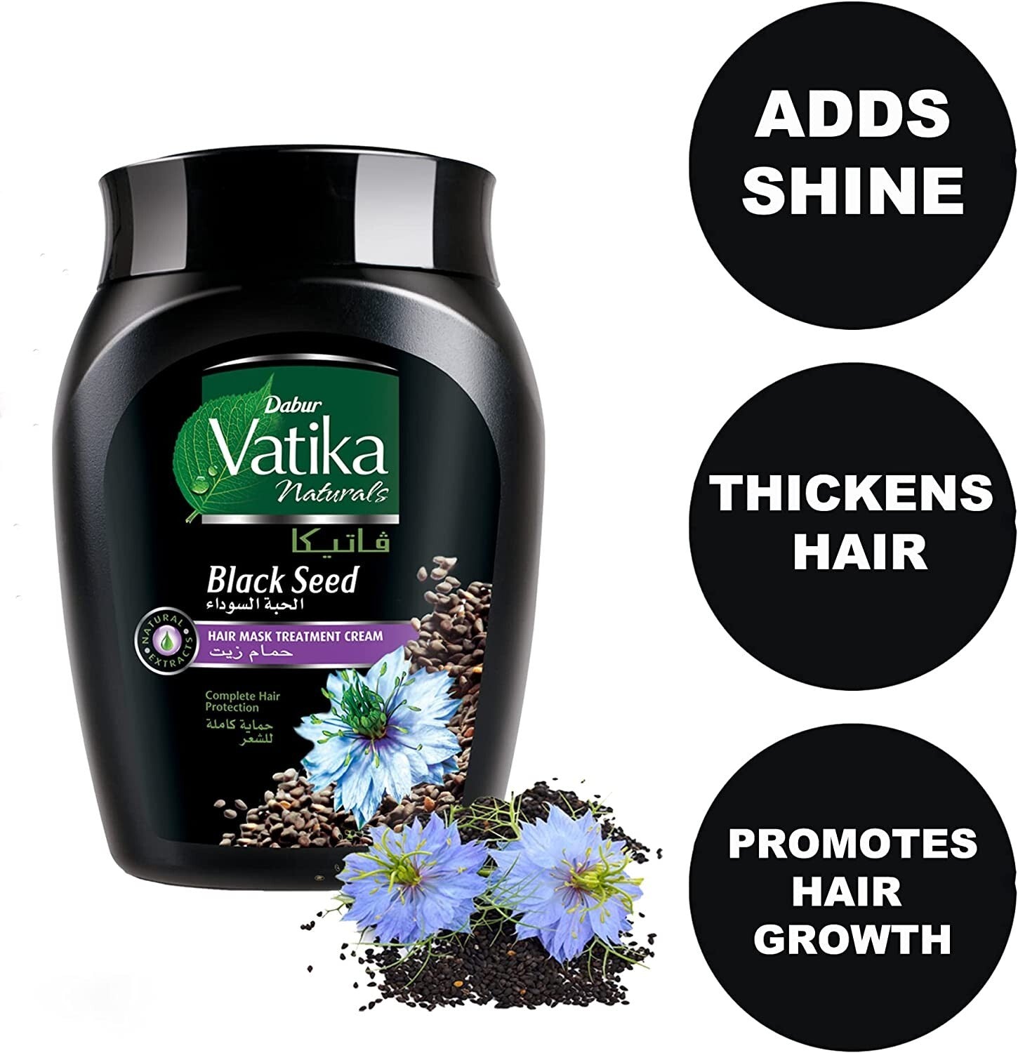 Dabur Vatika Black Seed Hair Mask 2 Box 1KgTreatment Cream 4.4 Ibs Fast Shipping2