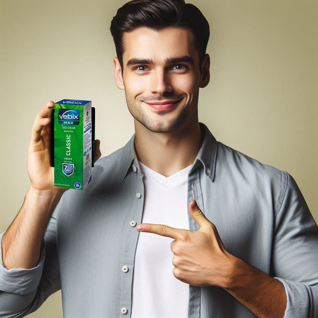 6X Vebix Deodorant Cream 7 Days Long Lasting Antiperspirant Aluminum Free Unisex2