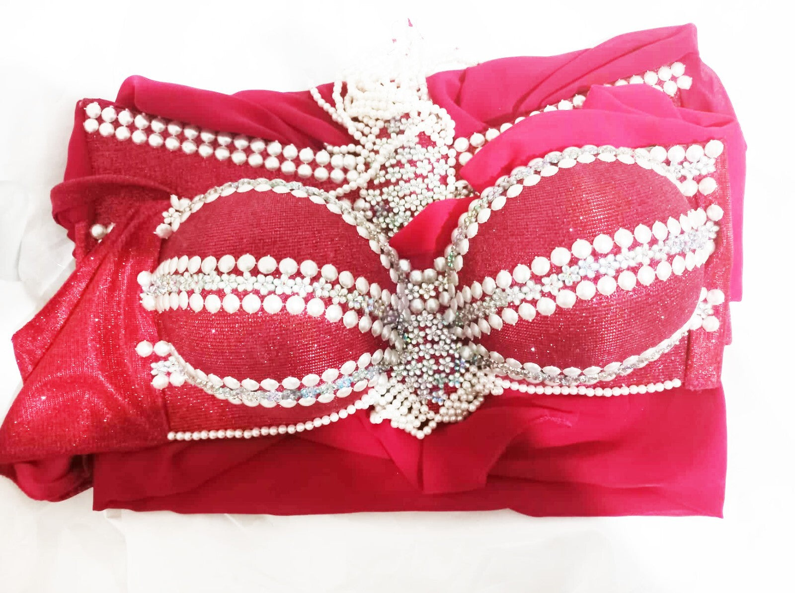 Professional Red Belly Dance Costume Traditional Egyptian Style Skirt Bra& Scarf6