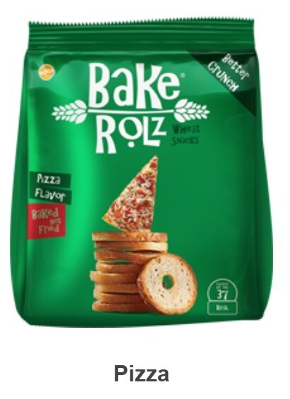 9 Pack Bake Rolz  40g BREAD CHIPS SNACKS CRISPY Healthy Backed 100% wheat6