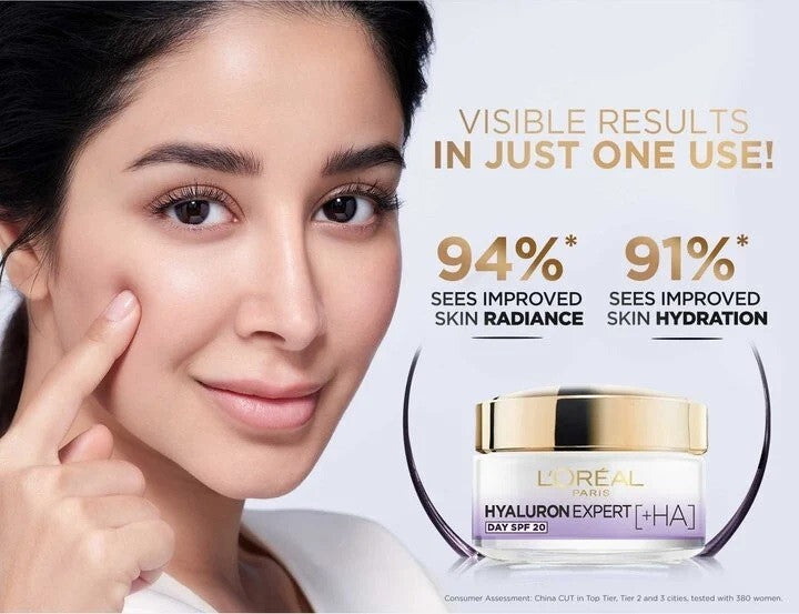 2x L'Oreal Paris  Hyaluron Expert Replumping Moisturizing Day Cream SPF 20- 50ml3