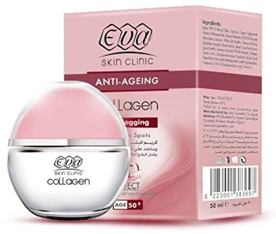 Eva Skin Clinic Anti Aging Cream Collagen Anti Sagging 3D effect Age 50+ 2X50 ml1