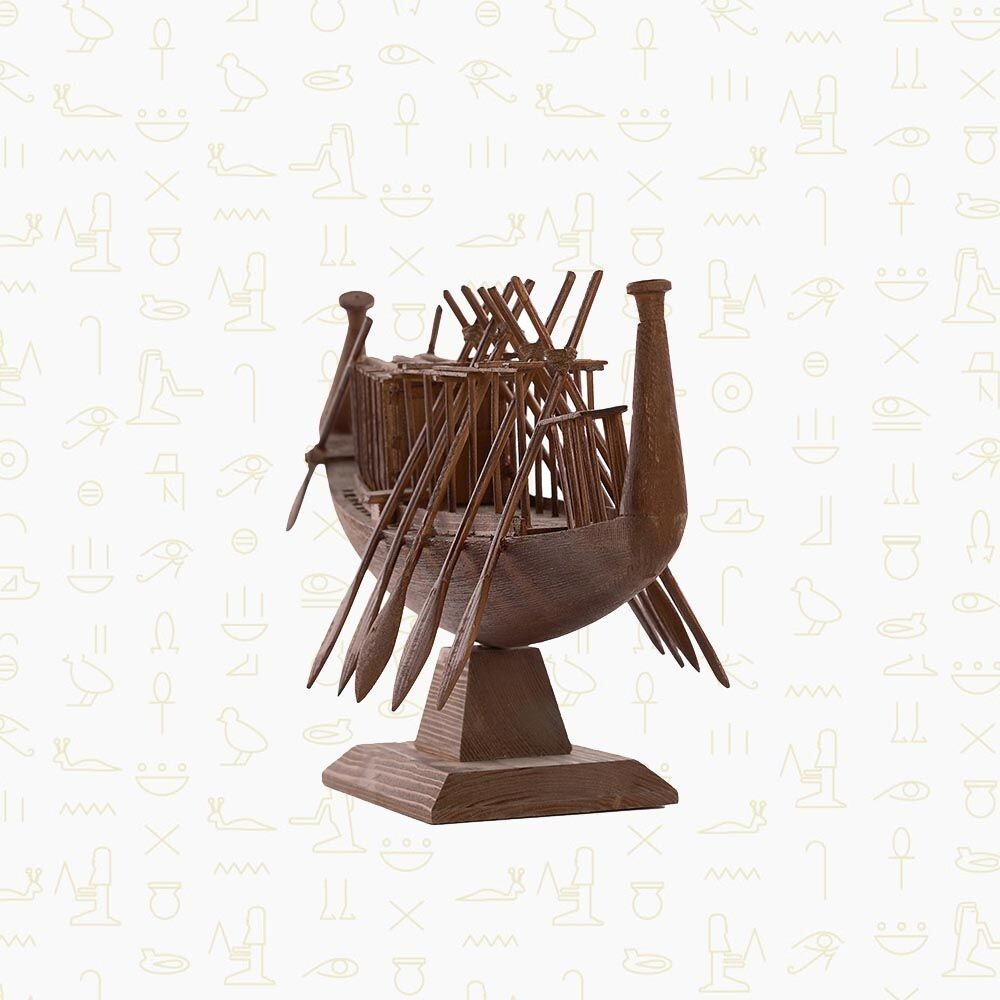 Rare Antique Ancient Egyptian Gift Sun Boat Of Khufu Authenticity Certificate1