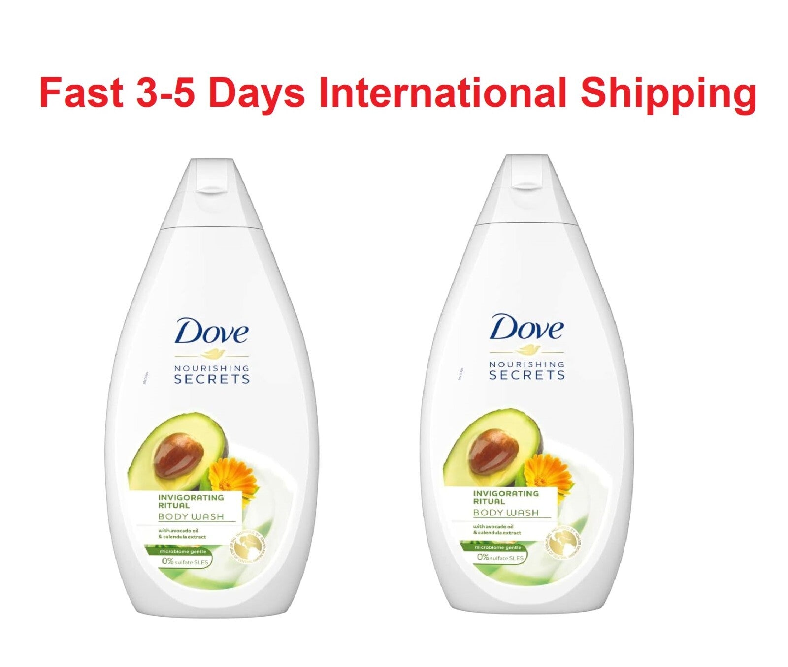 Dove Nourishing Secrets Hydrating Body Wash With Avocado Oil Calendula 2 X500 ml0