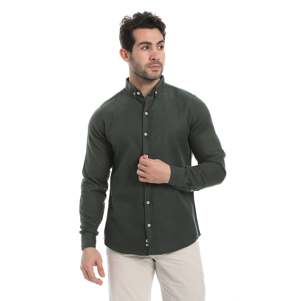 Andora Mens Classic Heather Cotton Long Sleeve Western