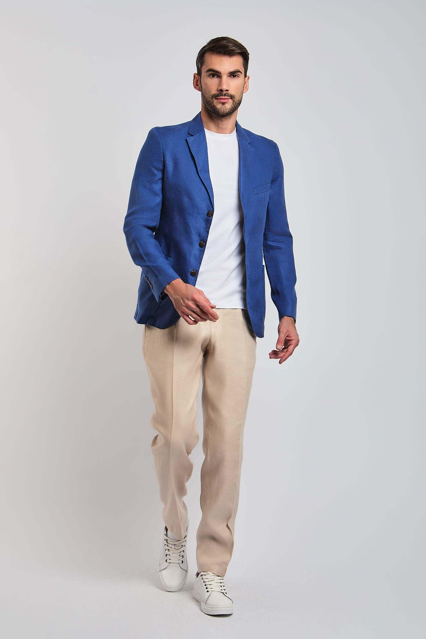 DALYDRESS Men Casual Slim Fit Linen Blazer DRMxx000783 Blazer