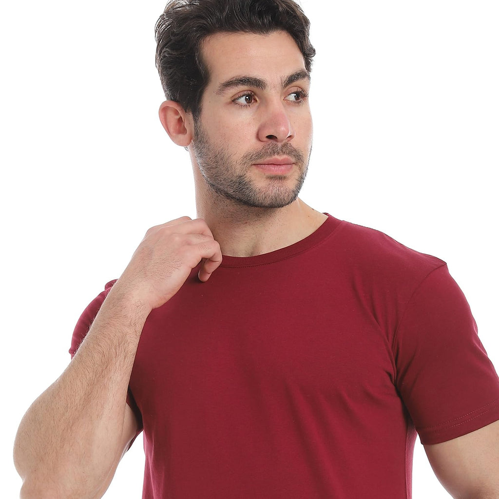 Andora Mens Solid Pattern Half Sleeve Western