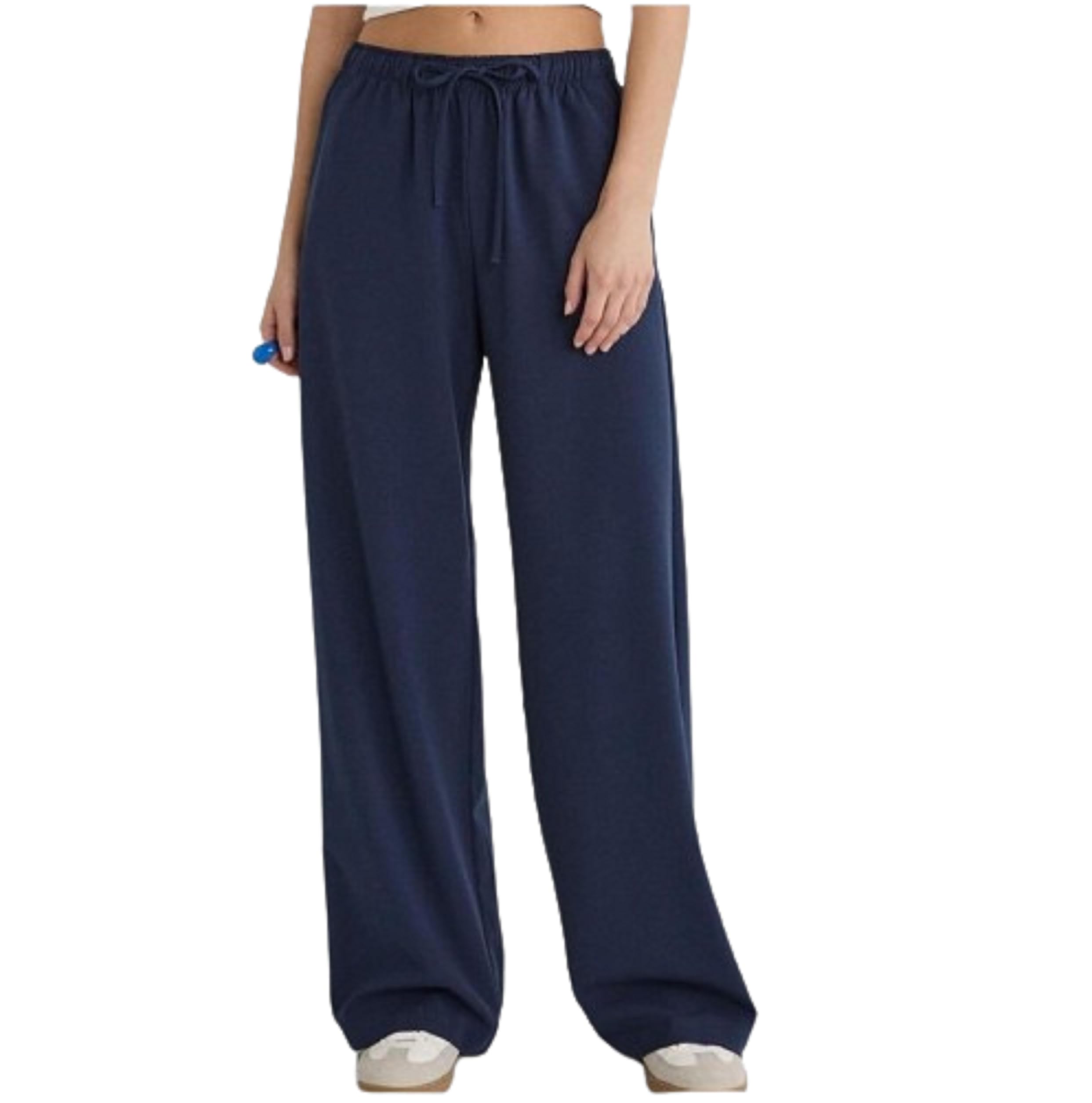 Women's and Girls' High-Waist Wide-Leg Sweatpants - Soft Melton Fabric - Comfortable for Home, Sports, or Walking - New Design for Greater Comfort by Meza