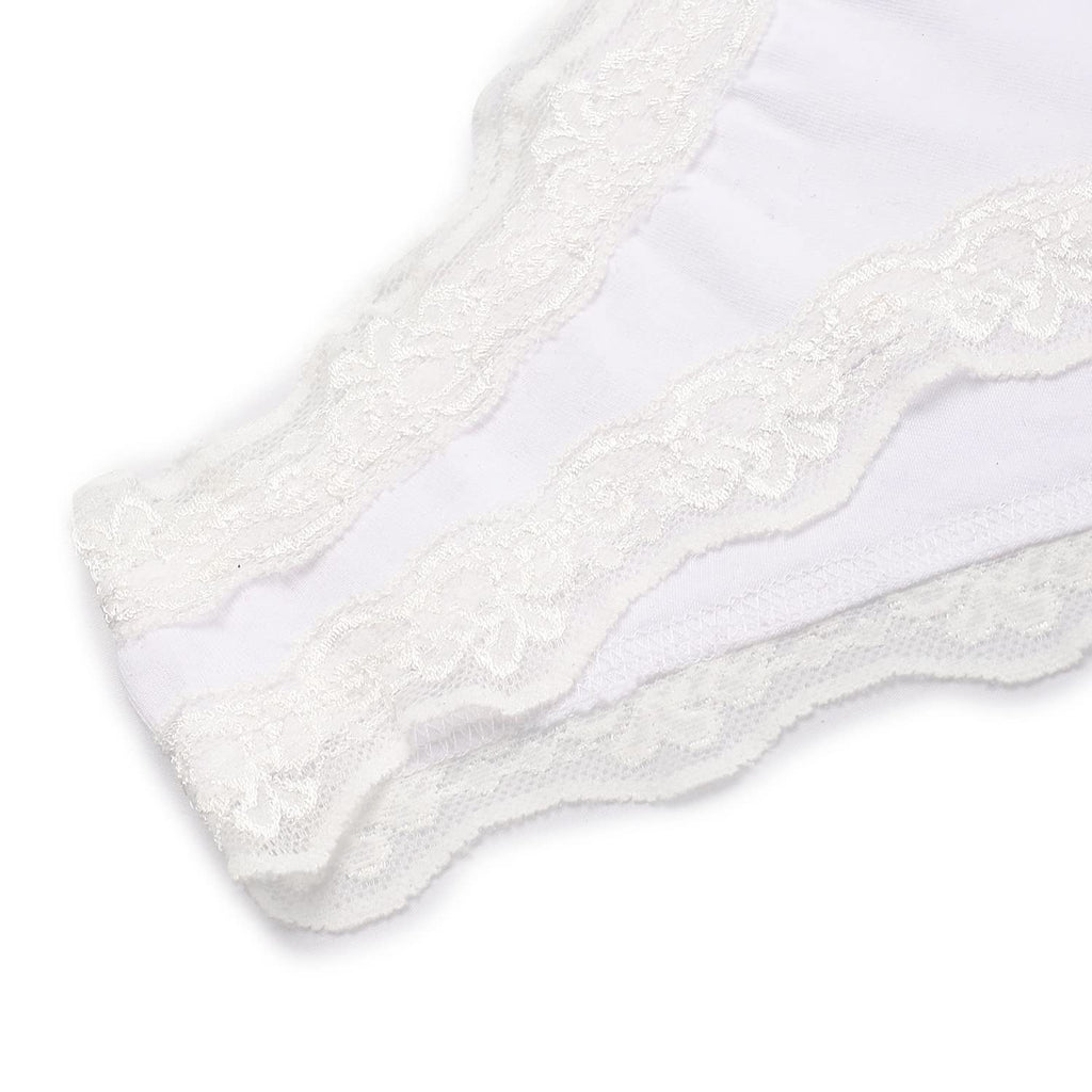 Set OF (3) Cotton Panties Dantel - Multicolor